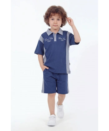 5-12 Yaş Erkek Çocuk Oversize %100 Pamuk Yazlık Takım – Rahat Kesim Günlük Şortlu Kombin