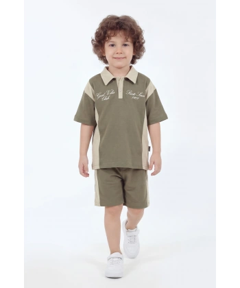 5-12 Yaş Erkek Çocuk Oversize %100 Pamuk Yazlık Takım – Rahat Kesim Günlük Şortlu Kombin