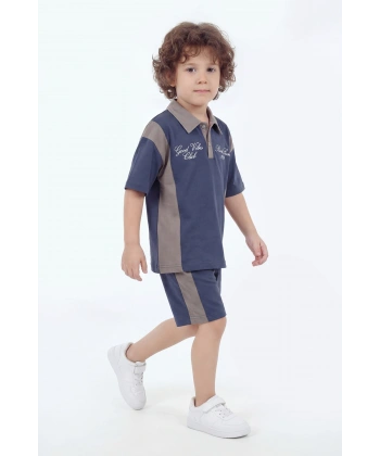 5-12 Yaş Erkek Çocuk Oversize %100 Pamuk Yazlık Takım – Rahat Kesim Günlük Şortlu Kombin