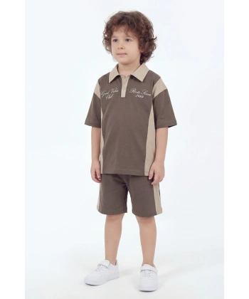 5-12 Yaş Erkek Çocuk Oversize %100 Pamuk Yazlık Takım – Rahat Kesim Günlük Şortlu Kombin