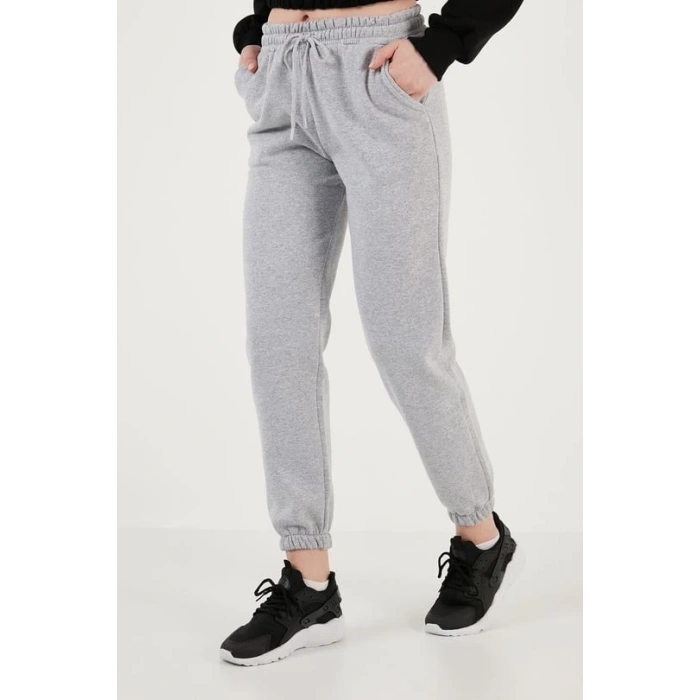 petite ateiler 3 iplik şardonlu paça lastikli eşofman gri is001