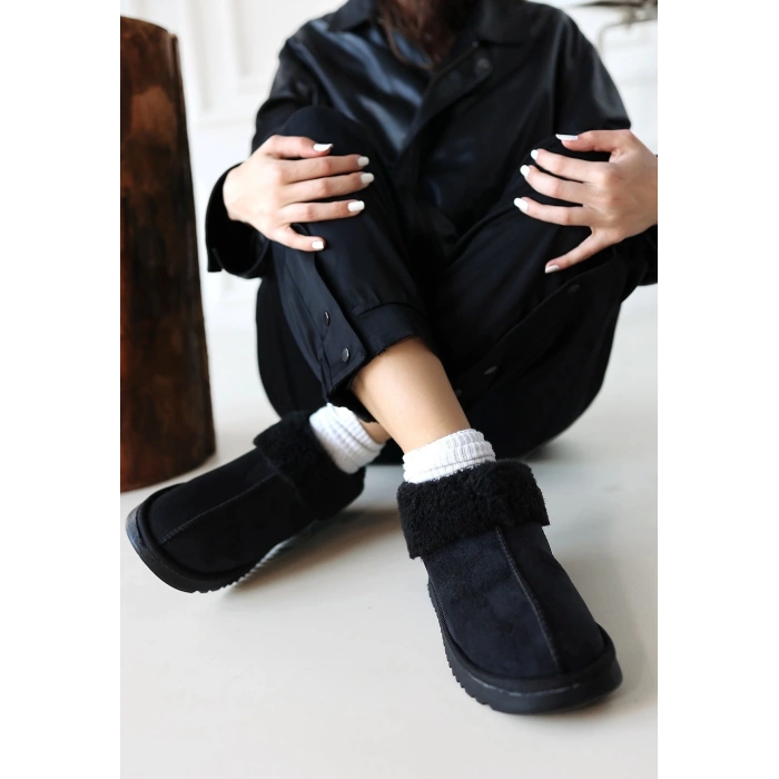 petite ateiler Abby Siyah Süet Bot