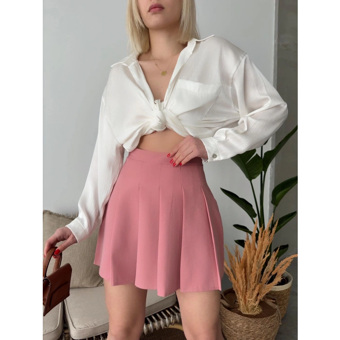 petite ateiler Atlas belden Pileli etek s24930