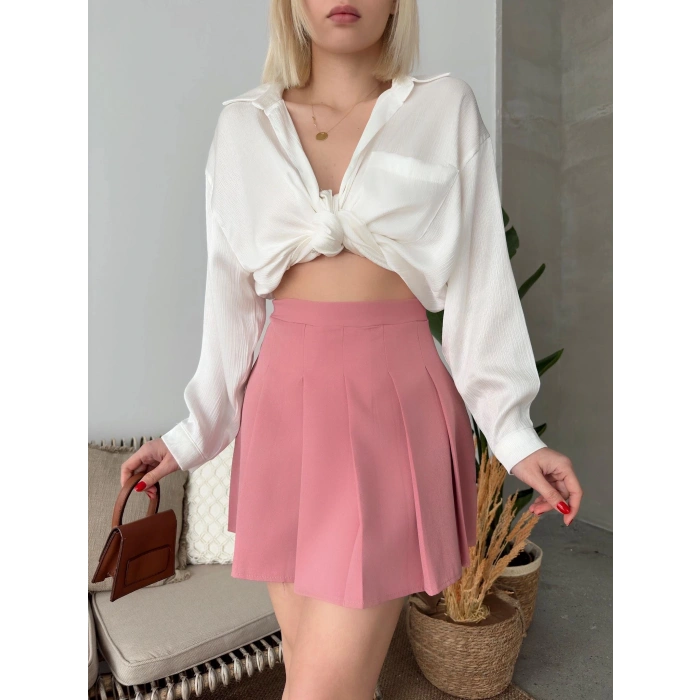 petite ateiler Atlas belden Pileli etek s24930