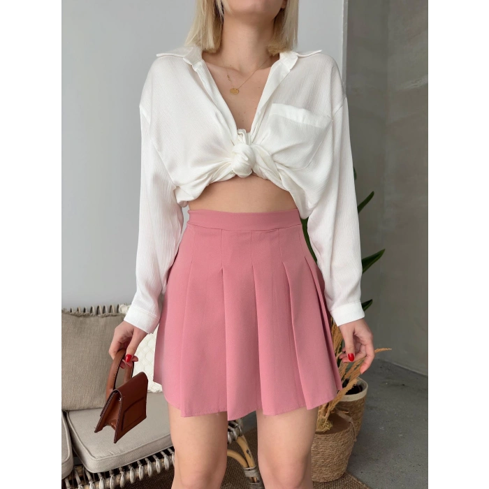 petite ateiler Atlas belden Pileli etek s24930