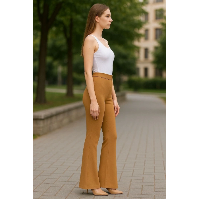 petite ateiler Atlas palazzo pantolon kamel