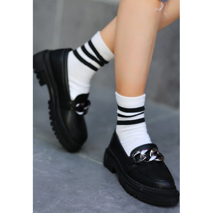 petite ateiler Biga Siyah Cilt  Ayakkabı