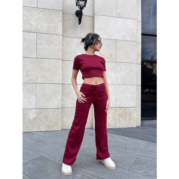 petite ateiler Bol paça pantolonlu alt üst takım