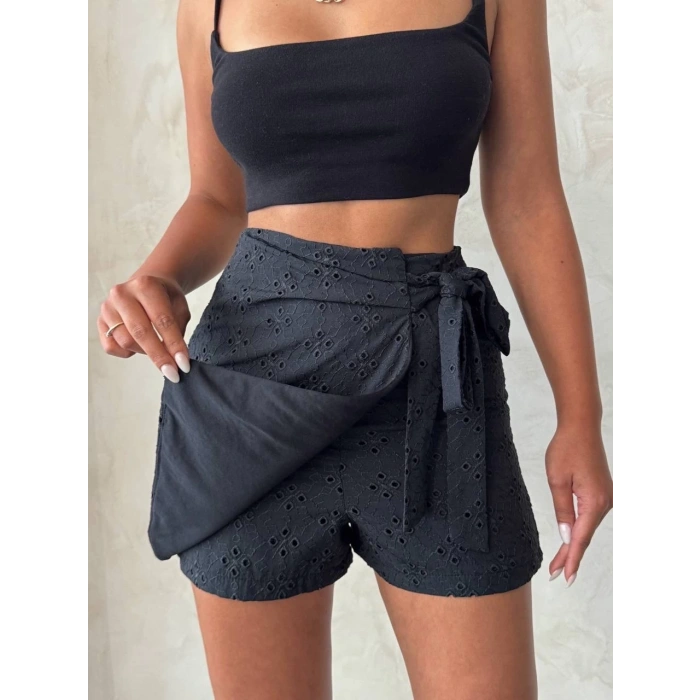 petite ateiler Brodeli şort etek s255075