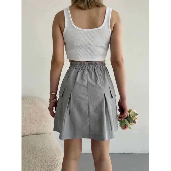 petite ateiler Cepli paraşüt etek s241021