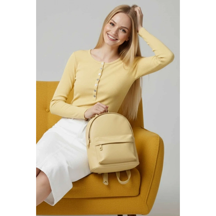 petite ateiler Çıtçıt Detaylı Bluz Sarı T4343