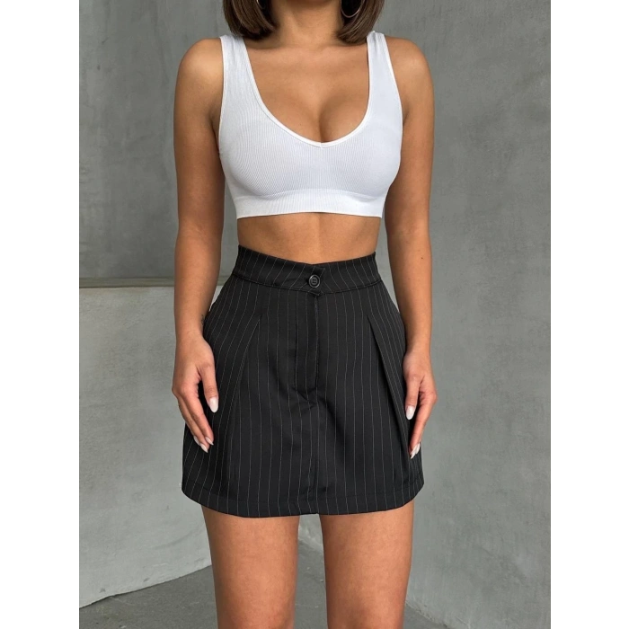 petite ateiler Çizgili şort etek