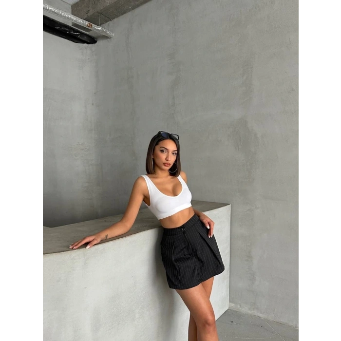 petite ateiler Çizgili şort etek