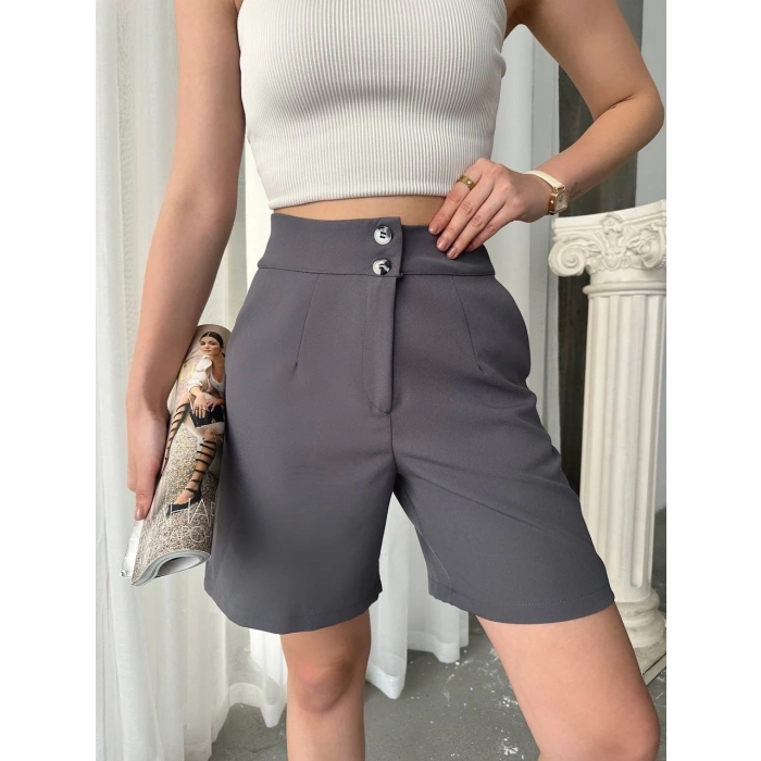 petite ateiler Double çift düğmeli şort