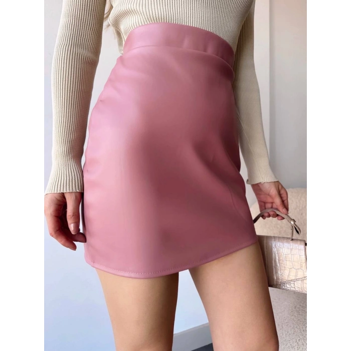 petite ateiler Düz deri etek pudra h24468