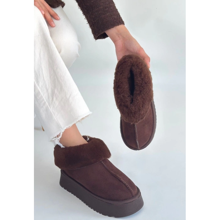 petite ateiler Edali Kahverengi Süet Bot