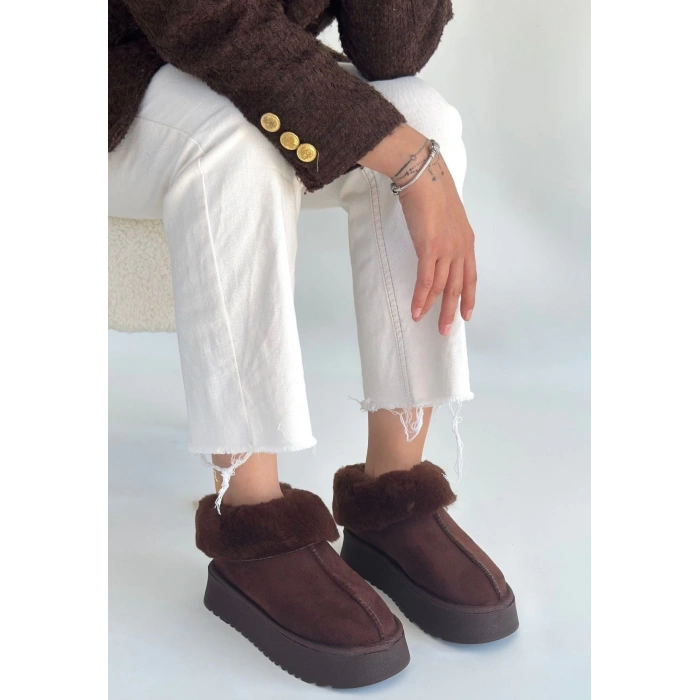 petite ateiler Edali Kahverengi Süet Bot