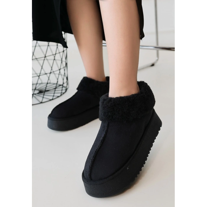 petite ateiler Edali Siyah Süet Bot