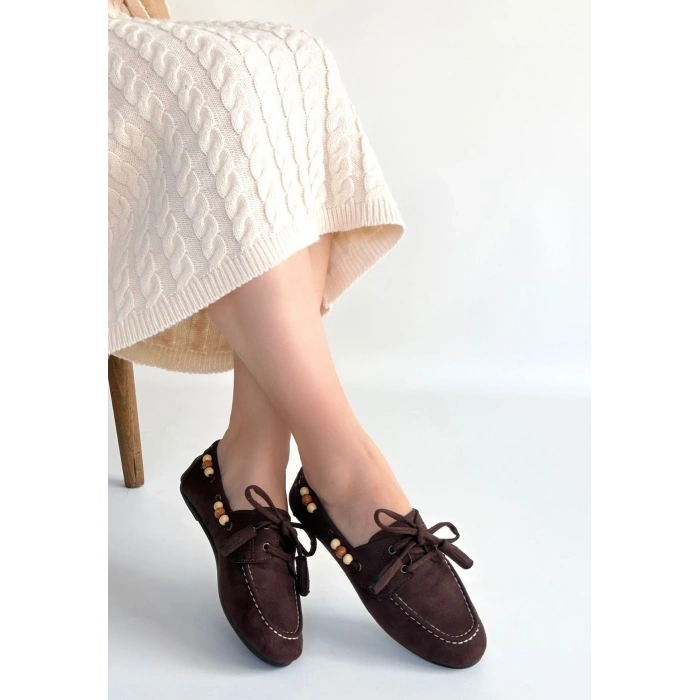 petite ateiler Elora Kahve Süet Babet