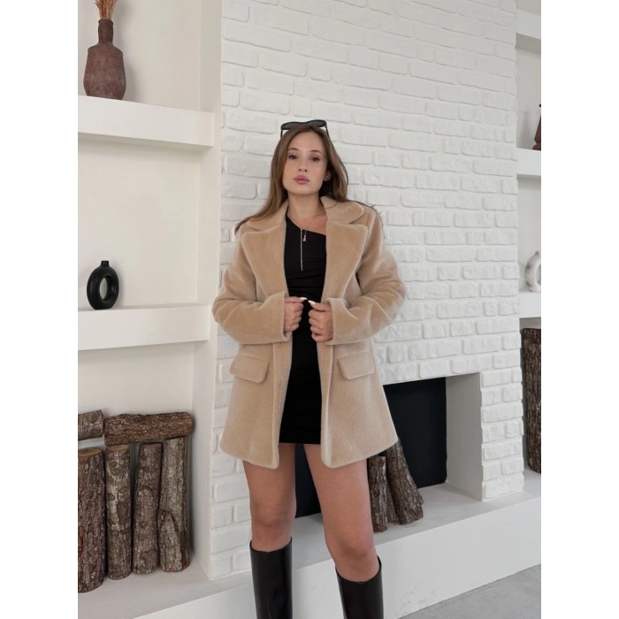 petite ateiler Fok ceket premıum kalite bej st255860