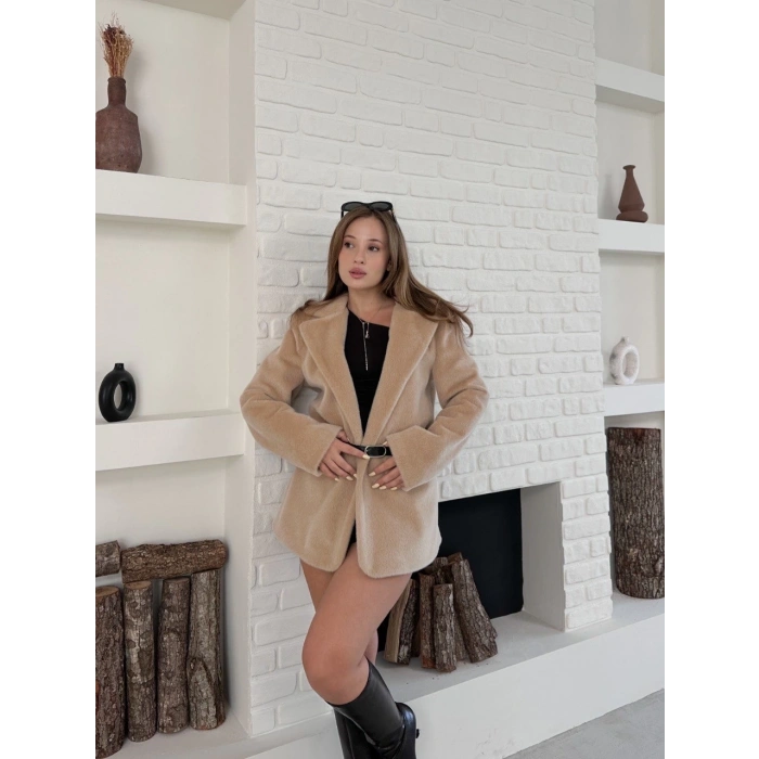 petite ateiler Fok ceket premıum kalite bej st255860