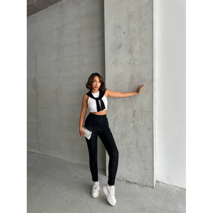 petite ateiler Gizli yan fermuarlı bulut desenli tayt siyah h248638