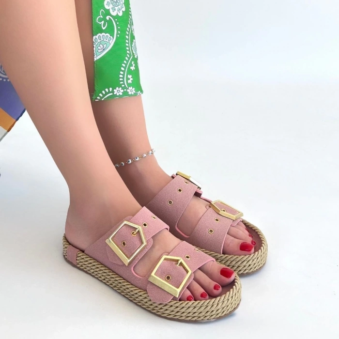 petite ateiler İces Pudra Nubuk Terlik