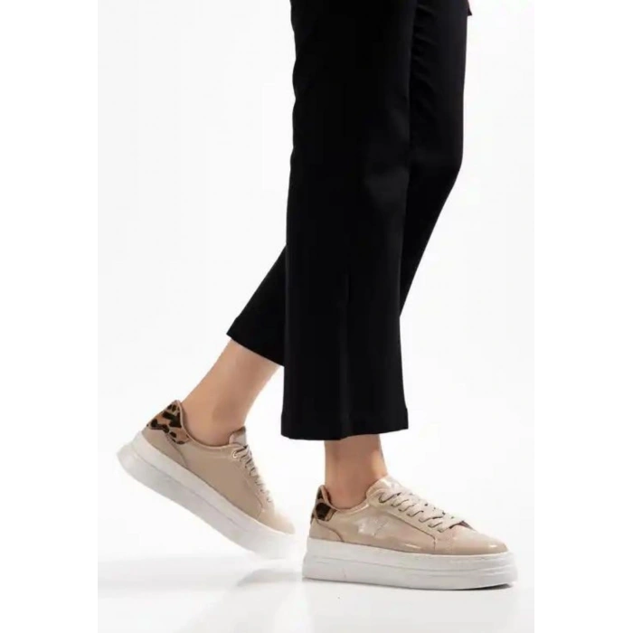 petite ateiler Jetan Bej Rugan Bağcıklı Spor Ayakkabı