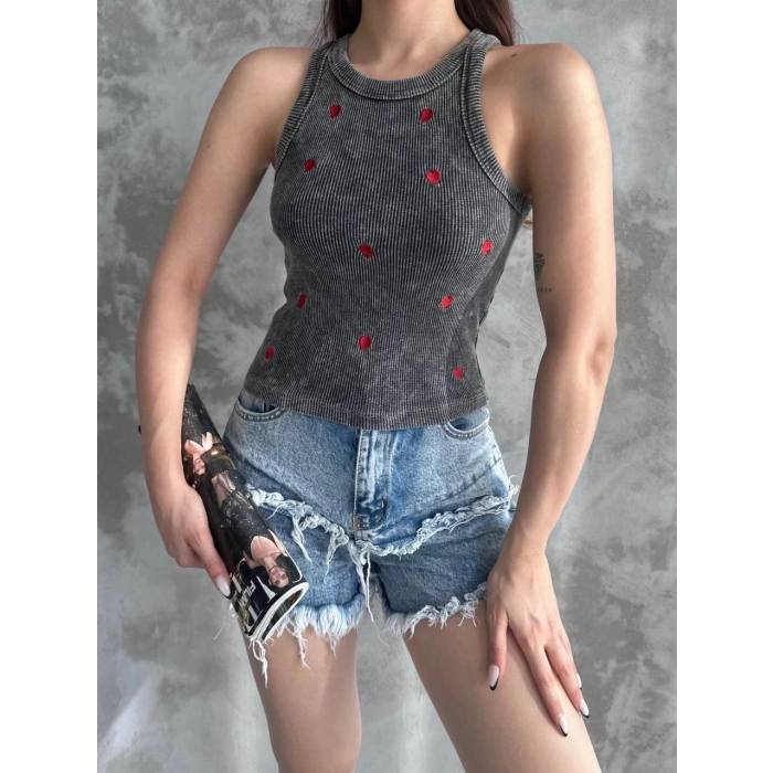 petite ateiler Kalp nakışlı bluz