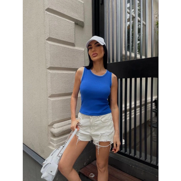 petite ateiler Kaşkorse kumaş bluz