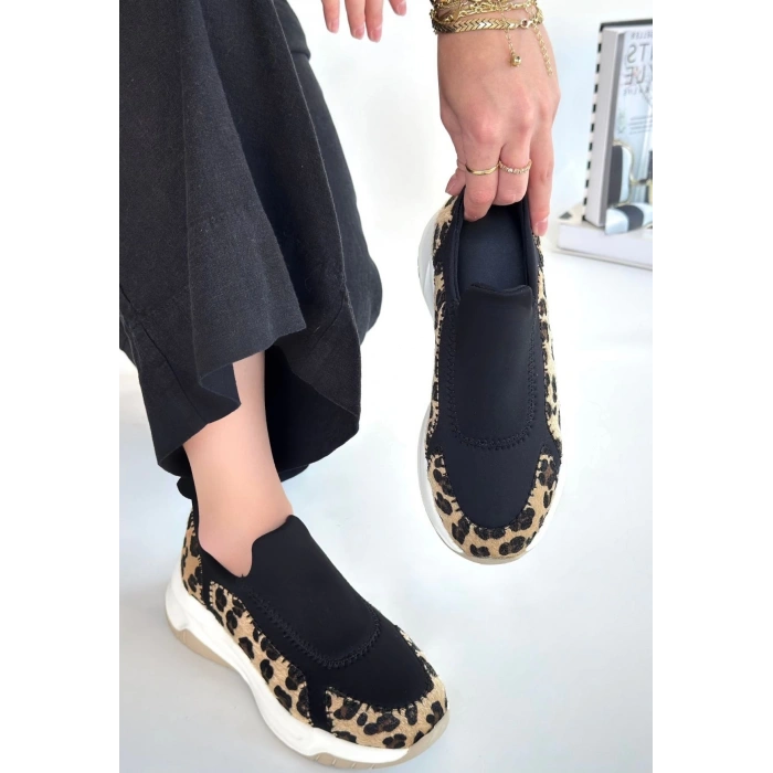 petite ateiler Kendy Leopar Süet Spor Ayakkabı