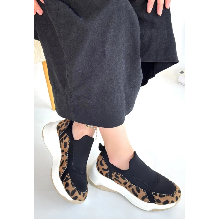 petite ateiler Kendy Leopar Süet Spor Ayakkabı