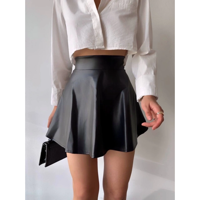 petite ateiler Kısa deri çan etek h26599