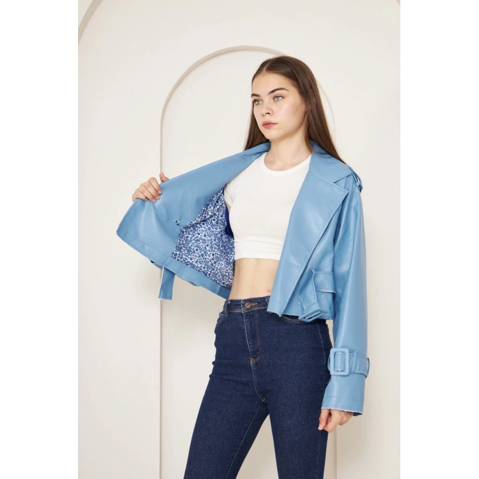 petite ateiler KISA DERİ CEKET