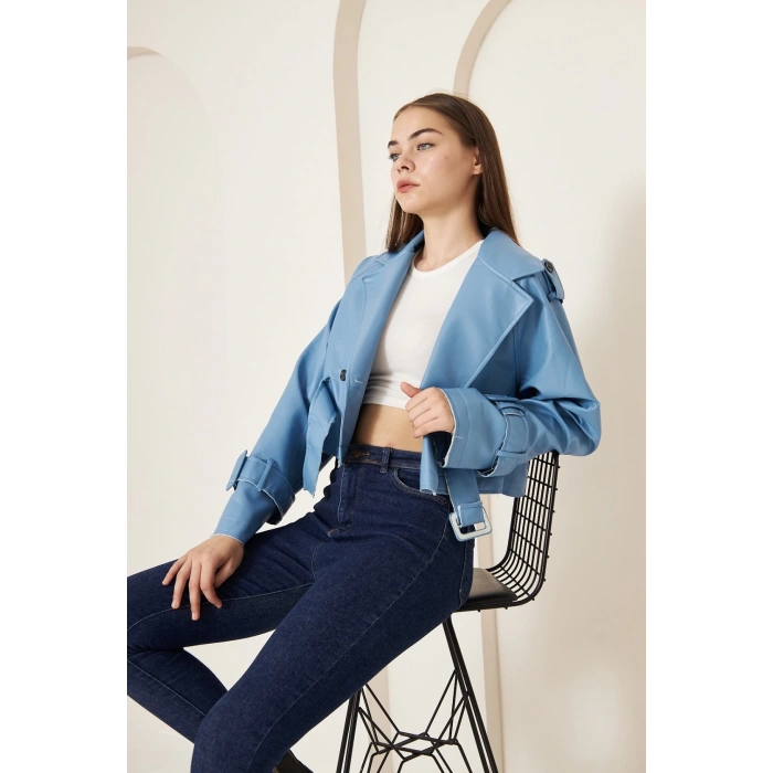 petite ateiler KISA DERİ CEKET