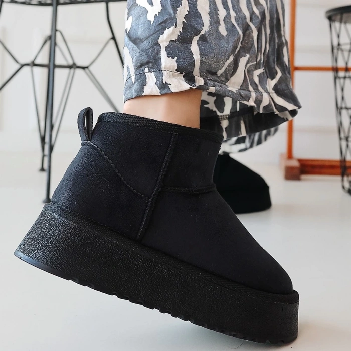 petite ateiler Linne Siyah Süet Bot