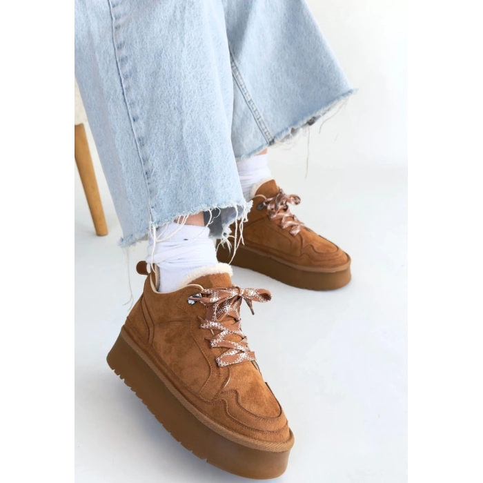 petite ateiler Muden Taba Süet Bağcıklı Bot