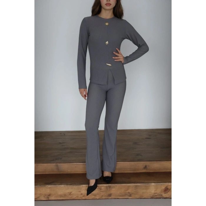 petite ateiler Ottoman alt üst takım gri pt510442