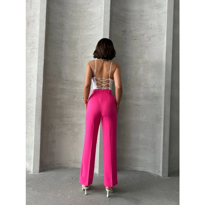 petite ateiler Palazzo fuşya pantolon