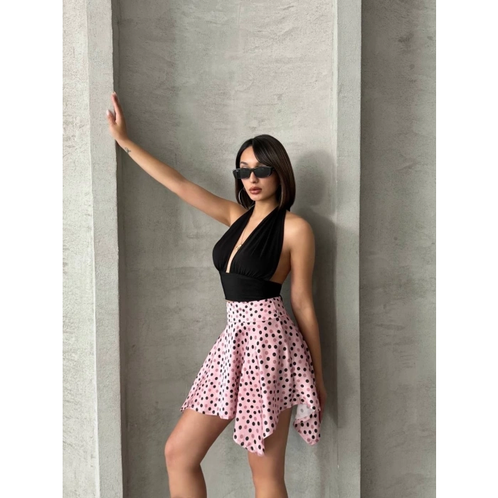 petite ateiler Puantiyeli etek s25900