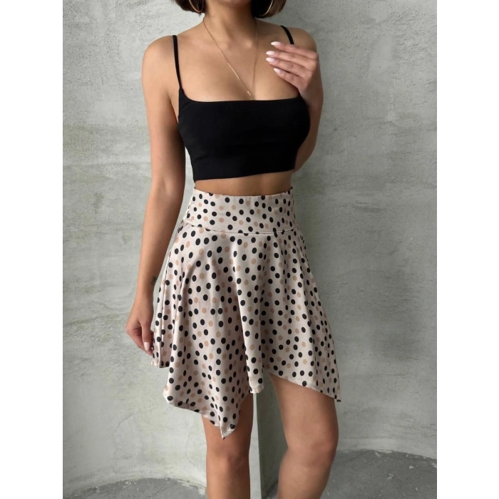 petite ateiler Puantiyeli etek s25900