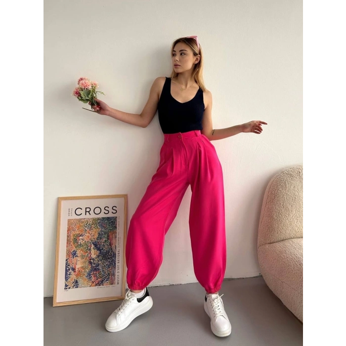 petite ateiler Şalvar pantolon fuşya s23202