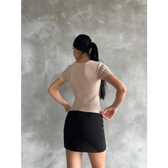 petite ateiler Taş baskılı kaş korse bluz