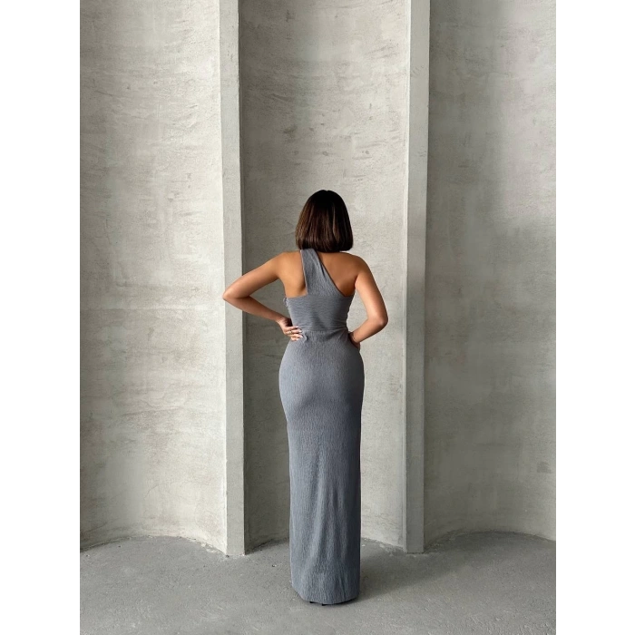 petite ateiler Tek omuz pliseli elbise