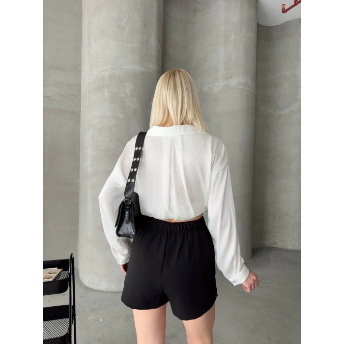 petite ateiler Tek yırtmajlı şort etek