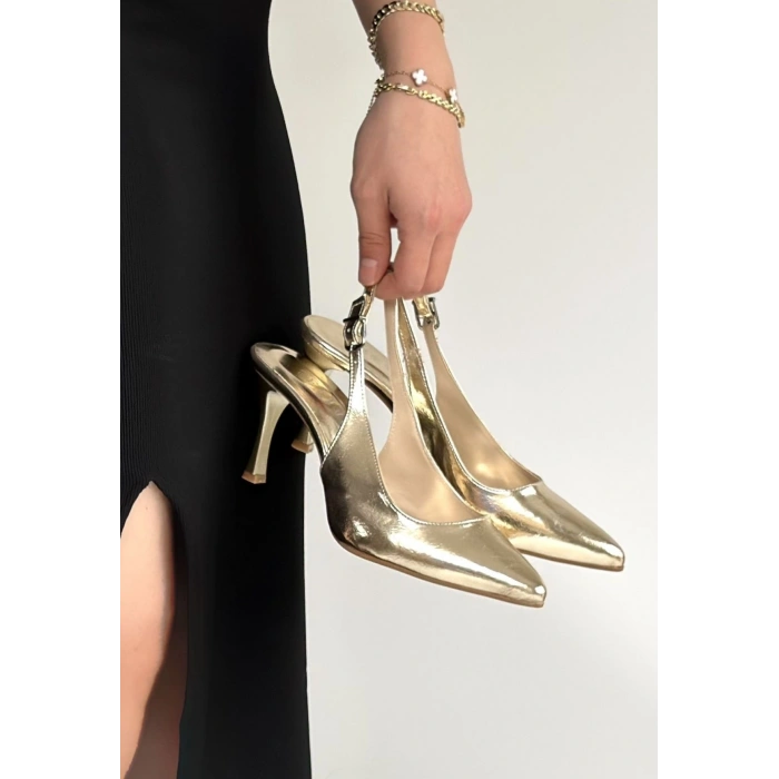 petite ateiler Uster Gold Rugan Topuklu Ayakkabı