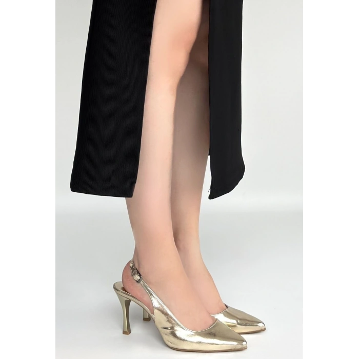 petite ateiler Uster Gold Rugan Topuklu Ayakkabı