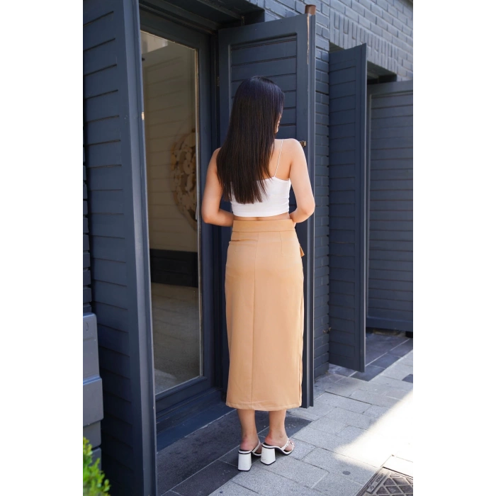 petite ateiler Uzun düğmeli etek