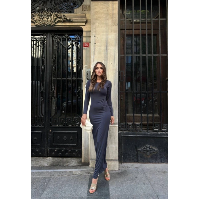 petite ateiler Uzun kollu uzun elbise