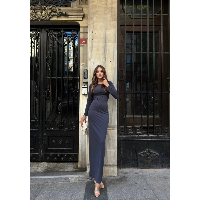 petite ateiler Uzun kollu uzun elbise